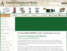 Tablet Screenshot of caravancamping.co.nz